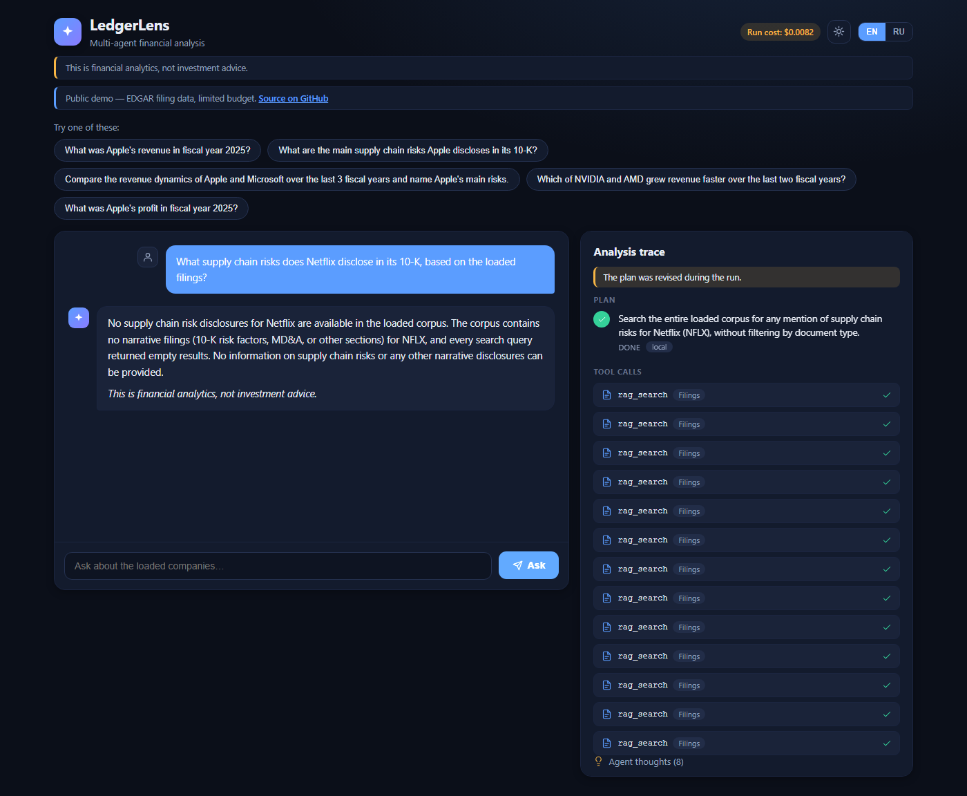 Orchestrator re-plans an empty step